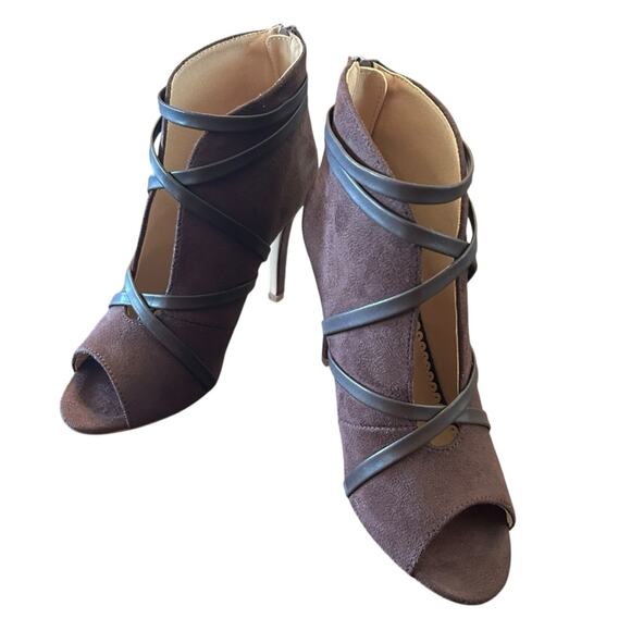 Journee Collection Samara Stiletto Heel Ankle Bootie NEW Size 6  Brown - Picture 5 of 10